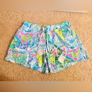 NWT Lilly Pulitzer Katia Shorts in Wish You Were Here